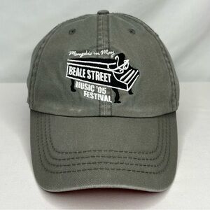 BSMF- Beale Street Music Festival Vintage Grey Baseball Hat- 2005
